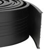vidaXL Garage Deurafsluiting Zwart 70 x 6 mm 6 m PVC