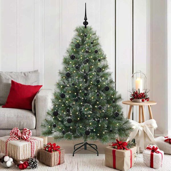 vidaXL Kunstkerstboom met 150 LED met standaard Groen 150 cm PE en PVC