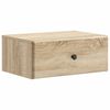 vidaXL Wandbeugel Bedkast Sonoma Eiken 49 x 34,5 x 20 cm Bewerkt hout