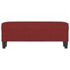 vidaXL Bankje 100x35x41 cm stof wijnrood