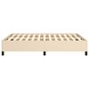 vidaXL Bedframe zonder matras stof cr&egrave;mekleurig 140x200 cm