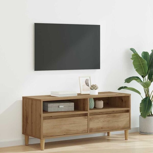 vidaXL TV-kast Artisan Eiken 100 x 34,5 x 44,5 cm Bewerkt hout