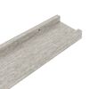 vidaXL Wandschappen 2 st 40x9x3 cm betongrijs