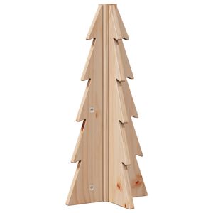 vidaXL Kerstdecoratie kerstboom 49 cm massief grenenhout