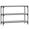 vidaXL Boekenkast 100x33x70,5 cm hout en staal grijs sonoma eikenkleur