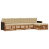 vidaXL Buiten bankenset 5 st Natuurlijk en Beige Polyester