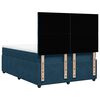 vidaXL Boxspring met matras fluweel donkerblauw 140x200 cm