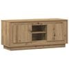 vidaXL TV-kast 102 x 35 x 45 cm Artisan Eiken Bewerkt hout
