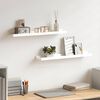 vidaXL Fotoplanken 2 st 60x9x3 cm MDF wit