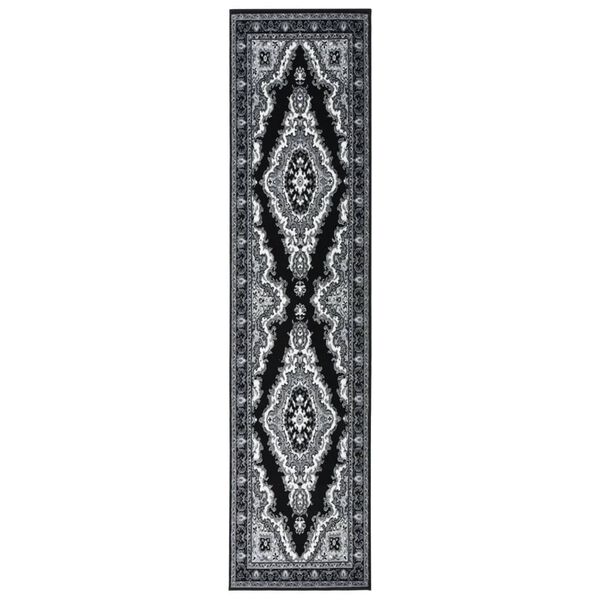 vidaXL Tapijtloper 80x400 cm BCF zwart