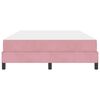 vidaXL Boxspringbed met matras Roze 160 x 210 cm Stof