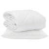 vidaXL Zomer Dekbed met kussen 2 pcs Wit Microvezel