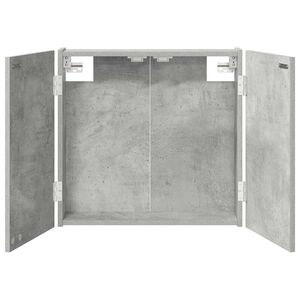 vidaXL Dartbord Kabinet Betongrijs 56 x 12 x 53,5 cm Bewerkt hout