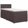 vidaXL Boxspringbed met matras Donkerbruin 80 x 200 cm Stof