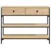 vidaXL Wandtafel 100x25x75 cm bewerkt hout sonoma eikenkleurig