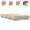 vidaXL Bedframe met LED-verlichting sonoma eikenkleurig 90x200 cm