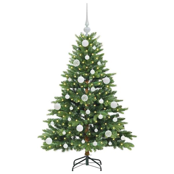 vidaXL Kunstkerstboom met 150 LED met standaard Groen 120 cm PE en PVC