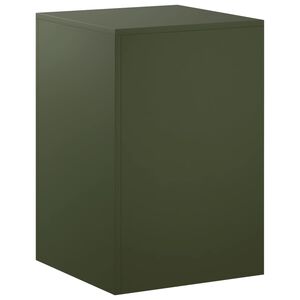 vidaXL Plantenstandaard Olijfgroen 40 x 40 x 60 cm weervast staal