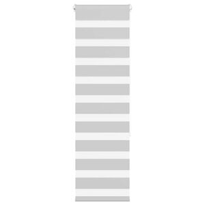 vidaXL Zebra rolgordijn 40x150 cm stofbreedte 35,9 cm lichtgrijs