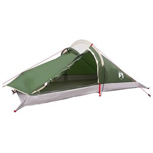vidaXL Backpacking Tent 2-persoons Groen 185T Polyester met PU Coating