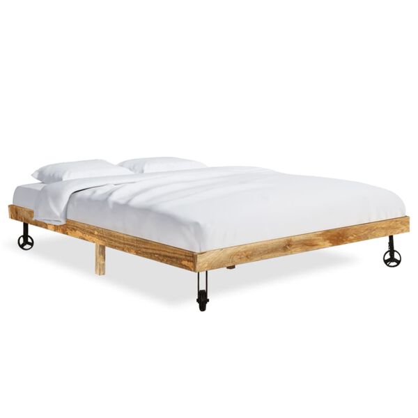 vidaXL Bedframe massief mangohout 200x200 cm