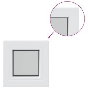 vidaXL Kelderraam RISOR 30 x 30 cm PVC en glas