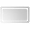 vidaXL LED Badkamer Spiegel Transparant 90 x 50 cm gehard glas