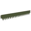 vidaXL Tuinrand 50 pcs 103 x 15 cm metaal Olijfgroen