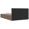 vidaXL Bedframe met hydraulische opslag stof taupe 120x200 cm
