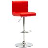 vidaXL Barstoelen 2 st kunstleer rood