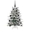 vidaXL Kunstmatige Inklapbare Kerstboom Wit 120 cm PE en PVC