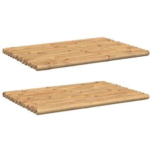 vidaXL Badmatten 2 st 70x50 cm bamboe