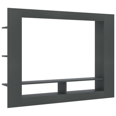 vidaXL Tv-meubel 152x22x113 cm bewerkt hout grijs