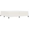 vidaXL Bedframe met matras Cr&egrave;me 200 x 200 cm Stof