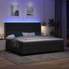 vidaXL Boxspringbed met matras Zwart 200 x 200 cm Fluweel