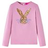 Kindershirt met lange mouwen 92 rozebruin