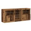 vidaXL LED Sideboard Oudhout 162 x 37 x 67 cm Bewerkt hout