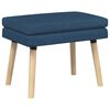 vidaXL Dubbel Laagige Bank Blauw 60 x 40 x 46 cm Stof