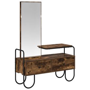vidaXL Plafondtafel Gerookt eiken 100 x 36,5 x 136 cm Bewerkt hout