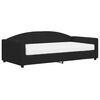 vidaXL Slaapbank met matras 100x200 cm stof zwart
