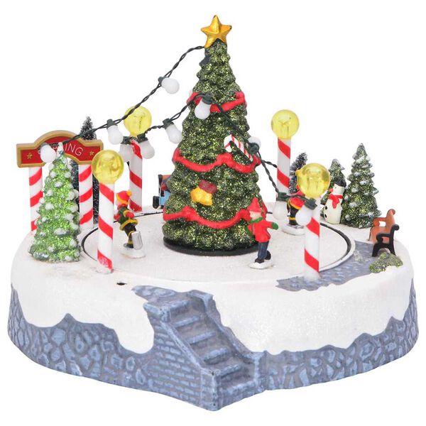 vidaXL Kerstdorp Decoratie Multikleur 22 x 21.5 x 17 cm Kunststof