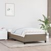 vidaXL Bedframe zonder matras 80x200 cm stof taupe