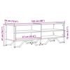 vidaXL Tv-meubel 122x34x41 cm bewerkt hout grijs sonoma eikenkleurig