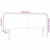 vidaXL Hoofdbord met hoofdeinde Donkergrijs 144 cm Nep Leer