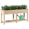 vidaXL Tuin Bloempot Beige 161 x 43 x 76,5 cm Massief Vurenhout