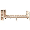 vidaXL Bed met boekenkast zonder matras massief grenenhout 135x190 cm