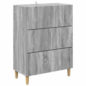 vidaXL Ladenkast 66 x 34,5 x 90 cm Bewerkt hout Grijs sonoma