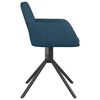 vidaXL Eetkamerstoelen draaibaar 2 st fluweel blauw