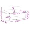 vidaXL 2-zitsbank grijs 120 cm kunstleer