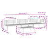 vidaXL 4-delige Loungeset pallet massief acaciahout
